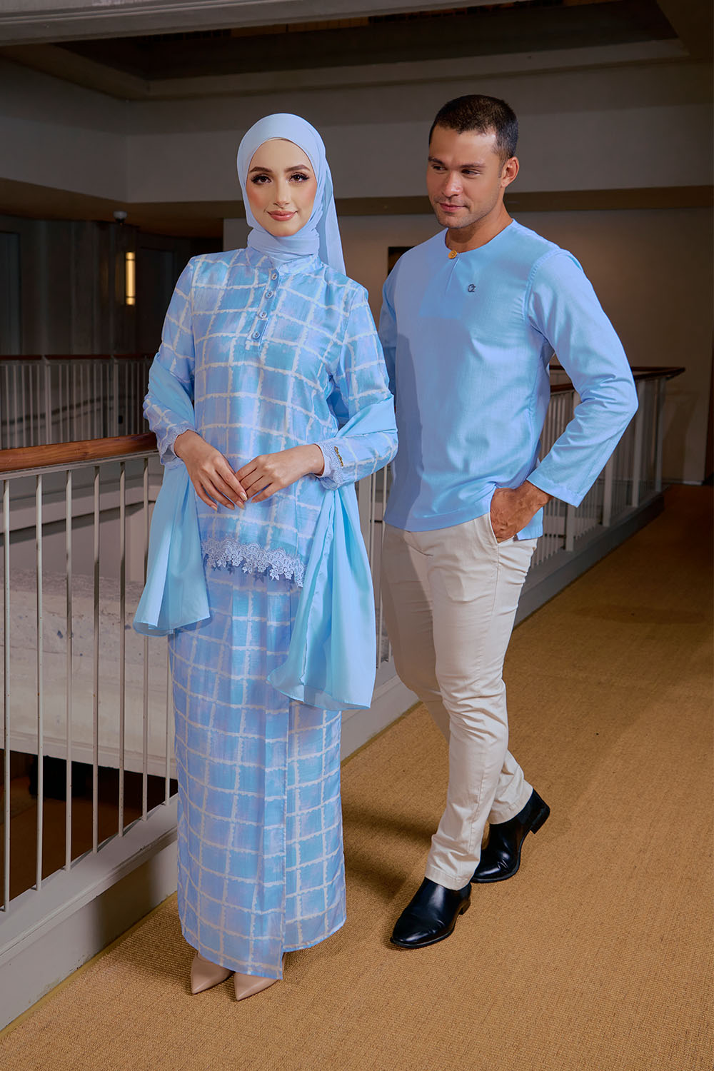 Eva Mini Kurung - Baby Blue